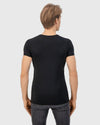 Heren - Anti Zweet Shirt-Wit-V-hals-S-Fibershirts color__zwart+neck__rond